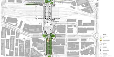Rotterdam centraal dzelzceļa stacija map