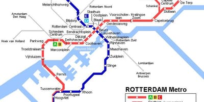 Ret Roterdamas tramvaja karte